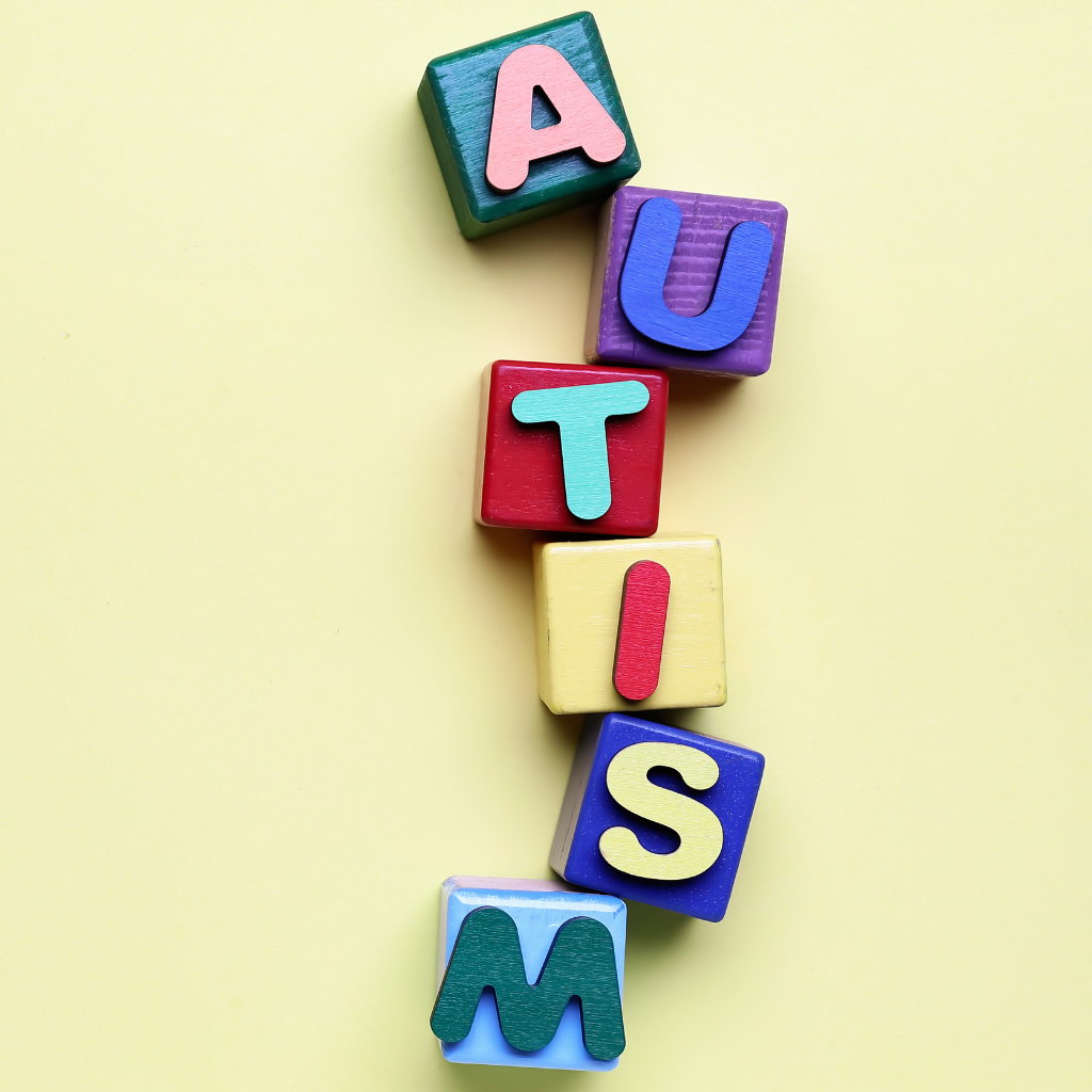 Colorful autism blocks representing life after an autism diagnosis